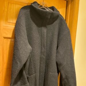 Black boiled wool like coat womens size 3x brand Centigrade